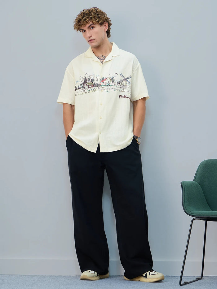 Fyneshyt Oversized Shirt — White