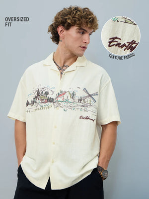 Fyneshyt Oversized Shirt — White