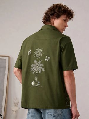 Fyneshyt Oversized Shirt — Olive