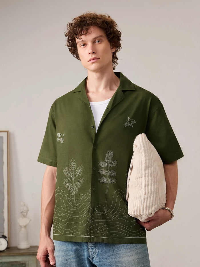 Fyneshyt Oversized Shirt — Olive