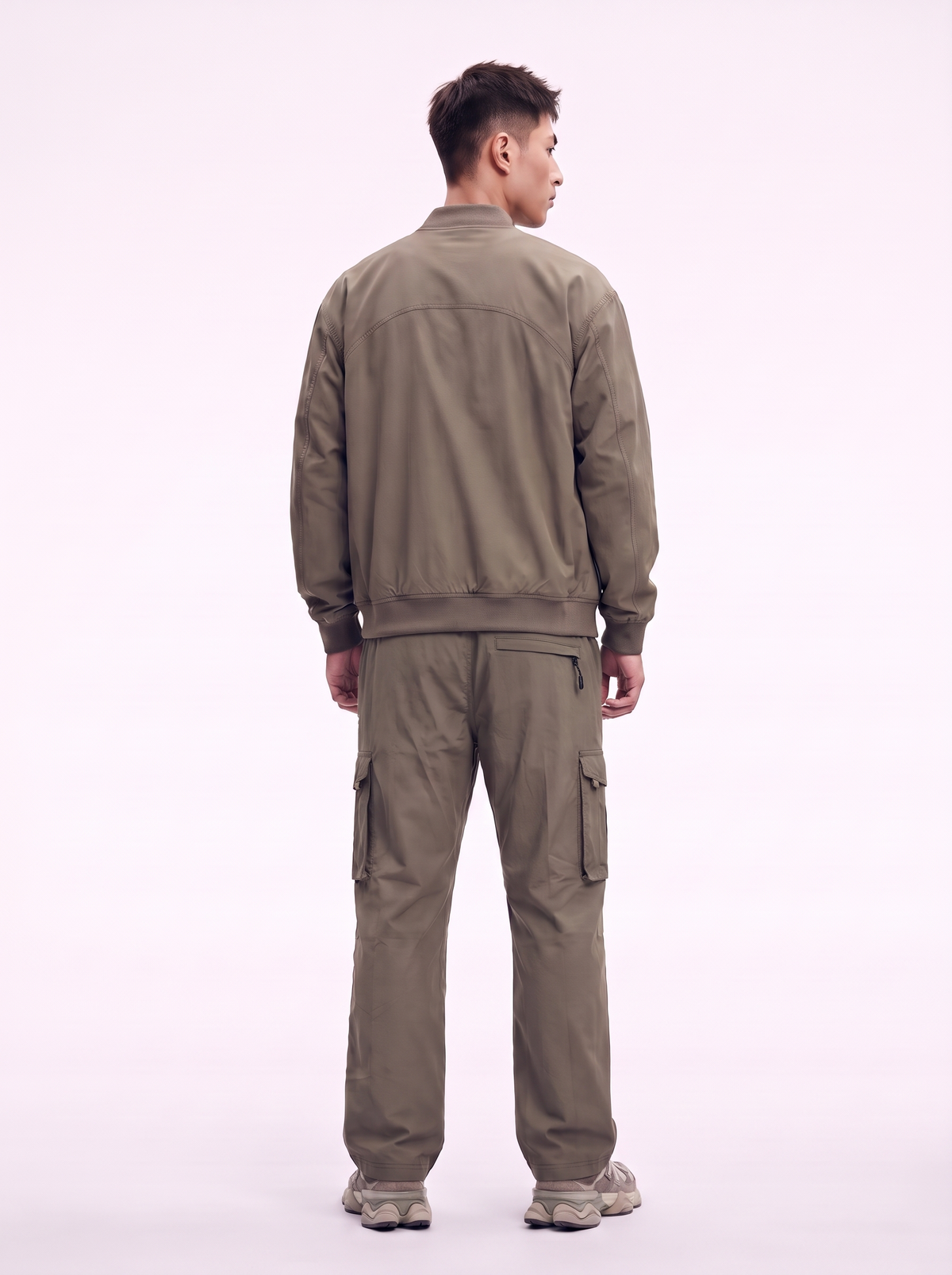 Cargo Parachute Pants — Olive